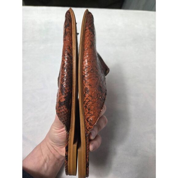 Madewell Brown Snake Print Flats - Picture 4 of 7